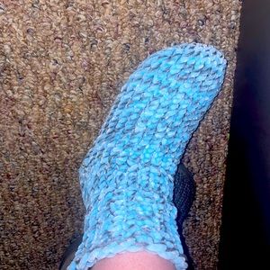 Handmade crochet slipper socks